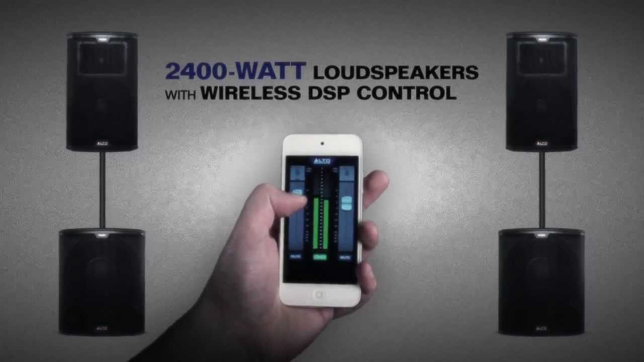 Alto Professional Black Series Loudspeakers with Wireless Control