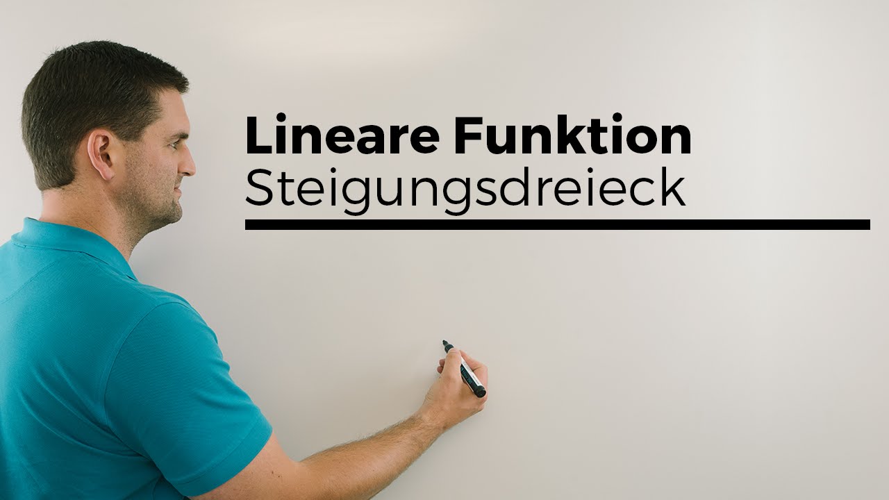 Lineare Funktion, Steigungsdreieck Teil 1 | Mathe by Daniel Jung