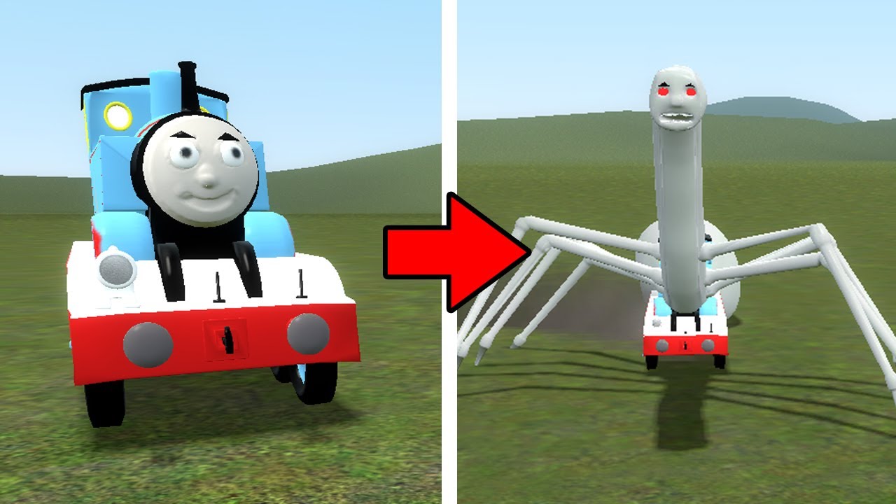 Running For Our Lives From Cursed Thomas The Train!!! (Garry's Mod)
