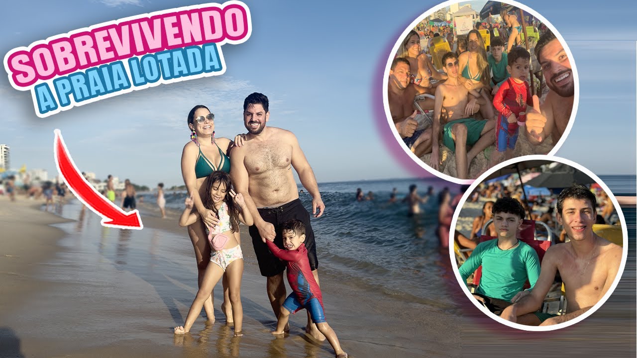 SOBREVIVENDO A PRAIA LOTADA NO CARNAVAL - ELES NÃO QUEREM VOLTAR COMIGO PRA CASA! | Kathy Castricini