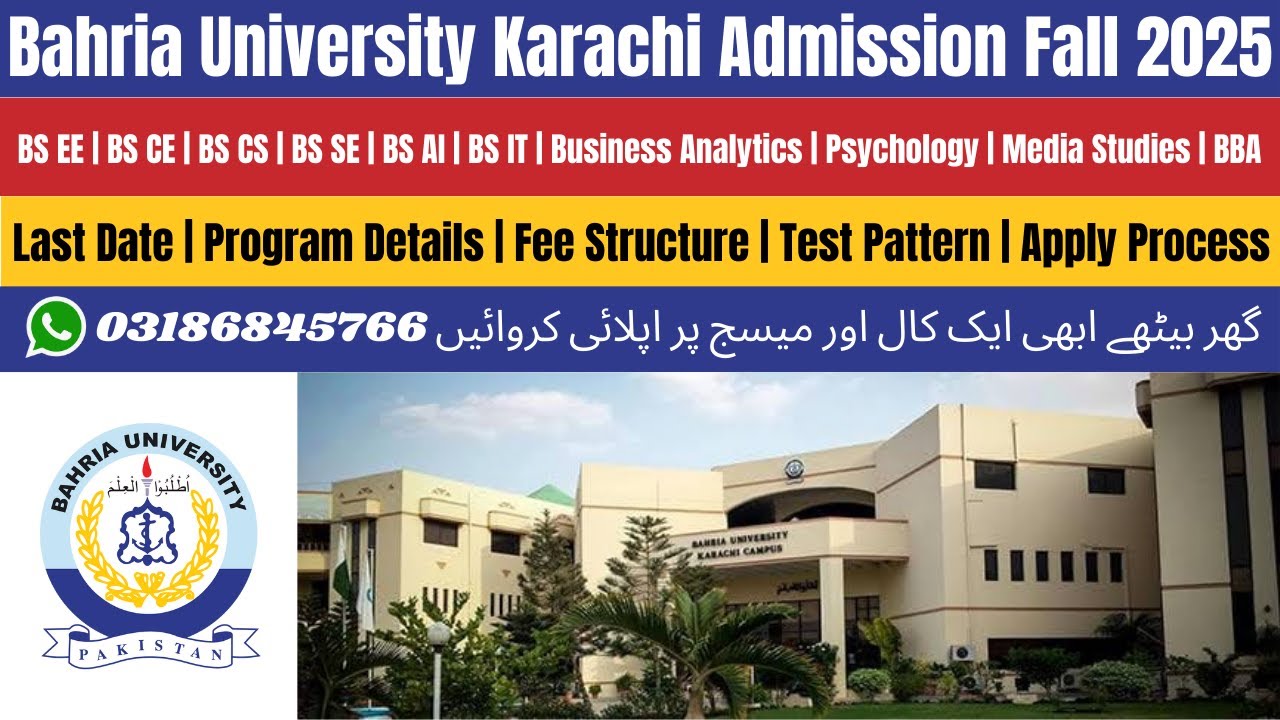 Bahria University Karachi Admission 2025 | Bahria University Karachi | Bahria University Admission