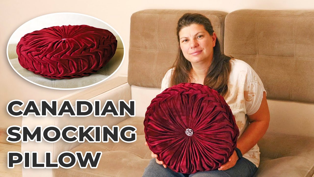 Canadian Smocking Round Pillow