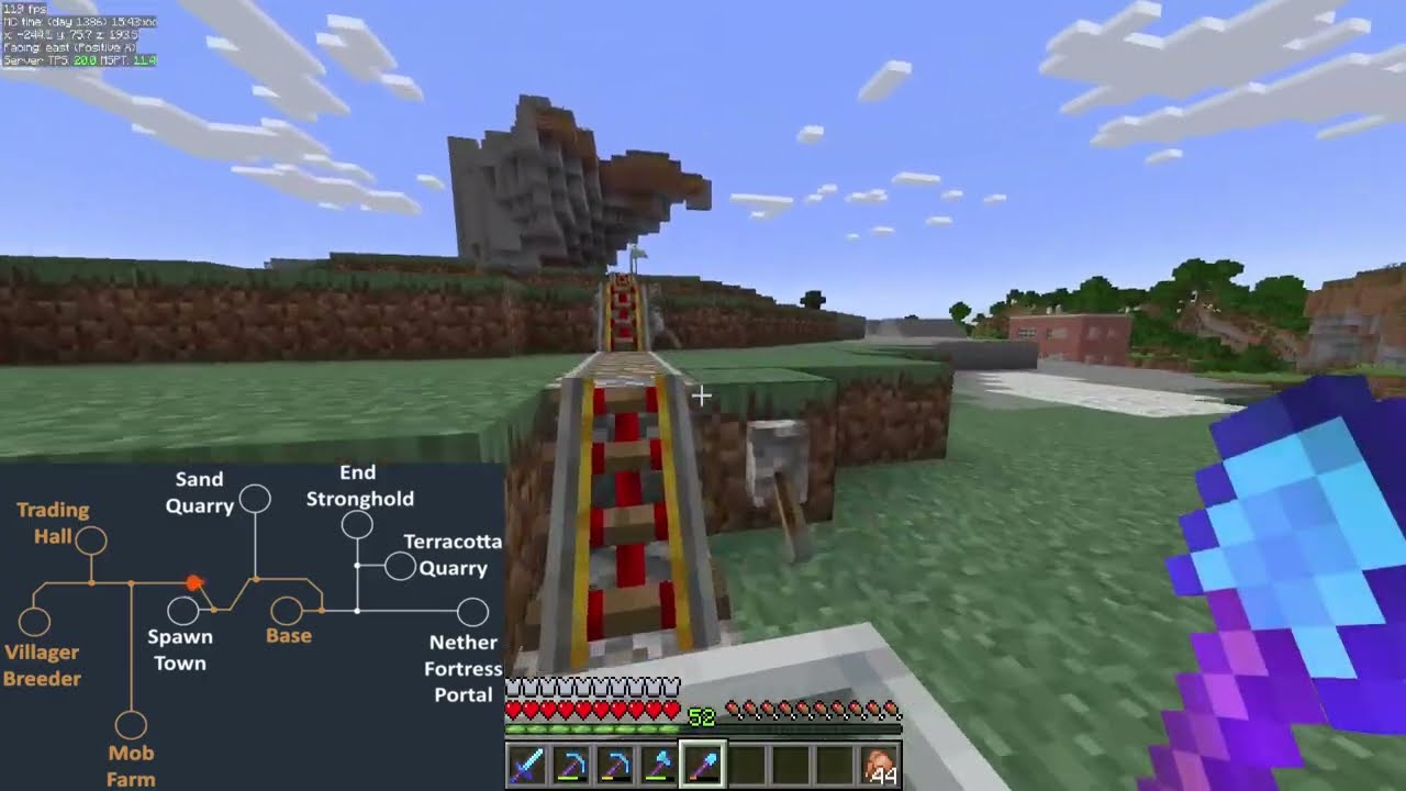 Экскурсия по железнодорожной сети My Minecart