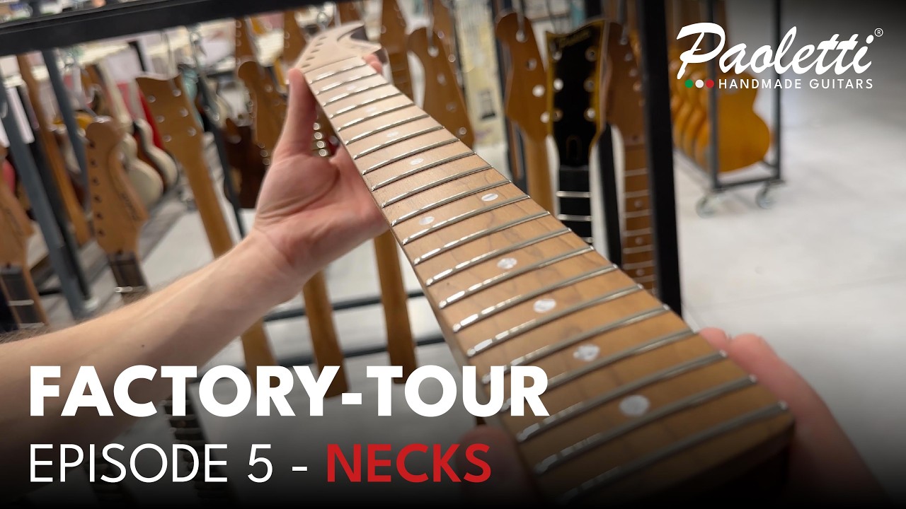 NECKS | episode 5 | Paoletti Guitars FACTORY TOUR (4K) #howitsmade #factorytour #guitarmaker