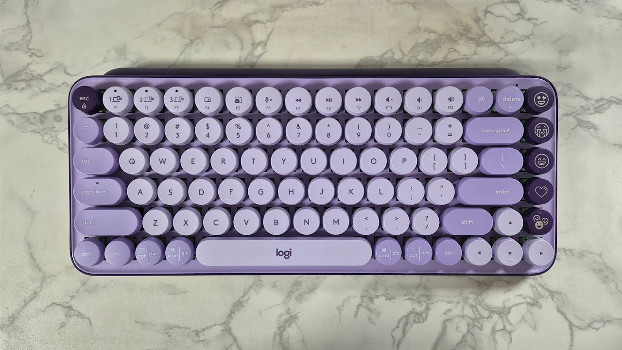 logitech popkeys silent mod (mask, tape, outemu lime)