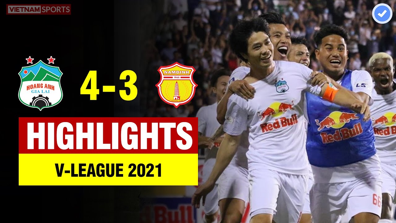 Highlights HAGL vs Nam Định | Bản lĩnh Công Phượng giúp HAGL thắng phút cuối trong trận cầu 7 bàn