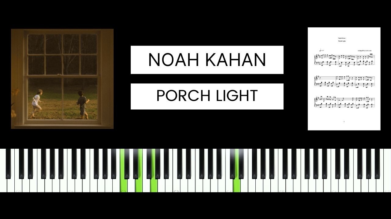 Noah Kahan - Porch Light (BEST PIANO TUTORIAL & COVER)