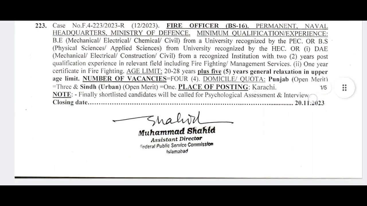 FPSC ADVERTISEMENT NO 12 2023 // FPSC latest jobs 2023 #FPSCJOBS2023