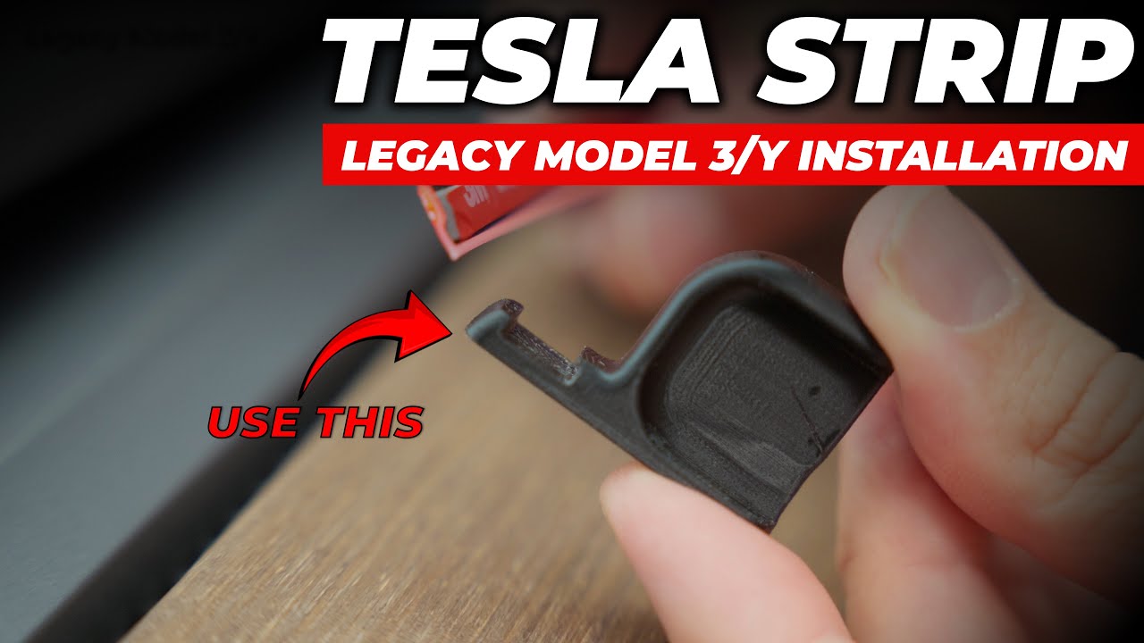 How to install the S3XY Strip in the Legacy Model 3/Y?