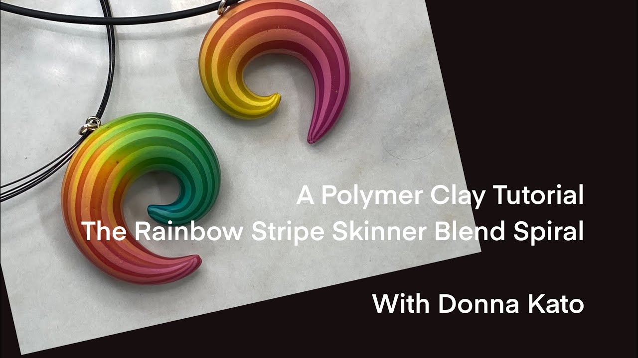 A Polymer Clay Tutorial: The Simple Rainbow Stripe Pendant