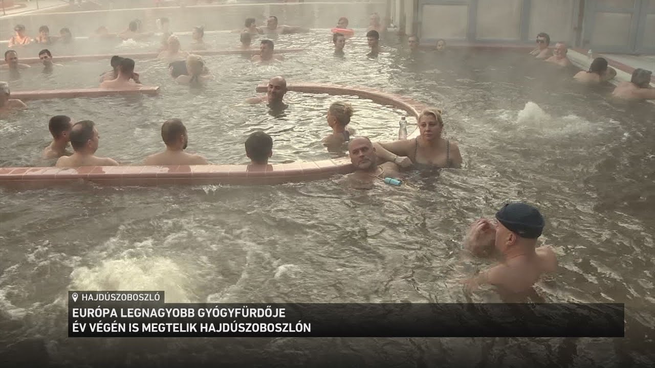 Európa legnagyobb gyógyfürdője év végén is megtelik Hajdúszoboszlón