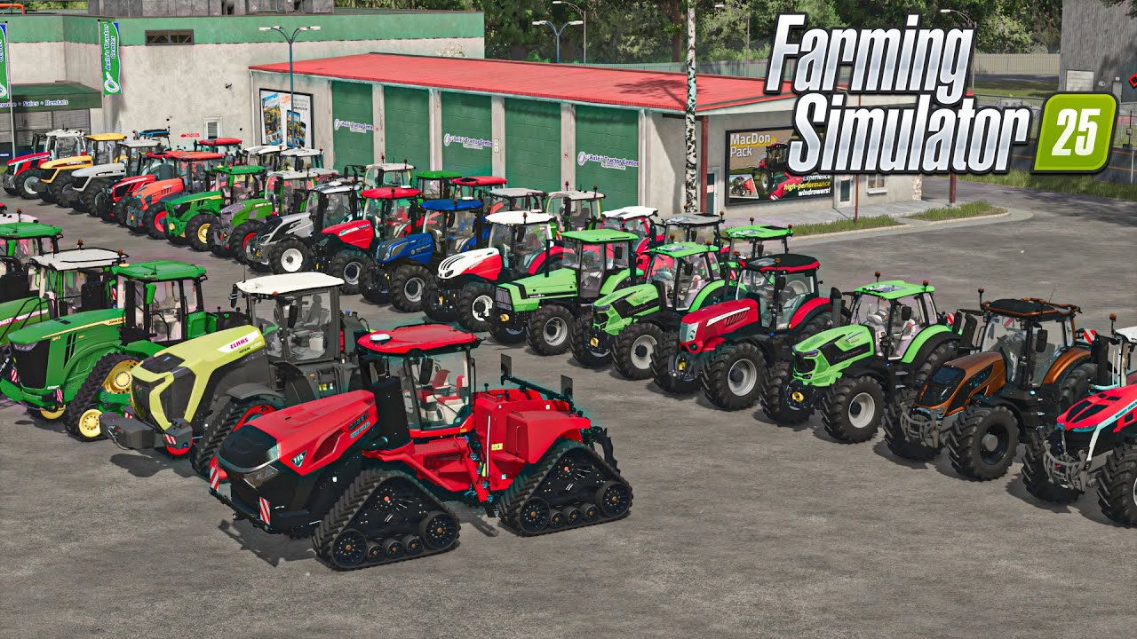Тур по гаражу (Все тракторы) | Farming Simulator 25