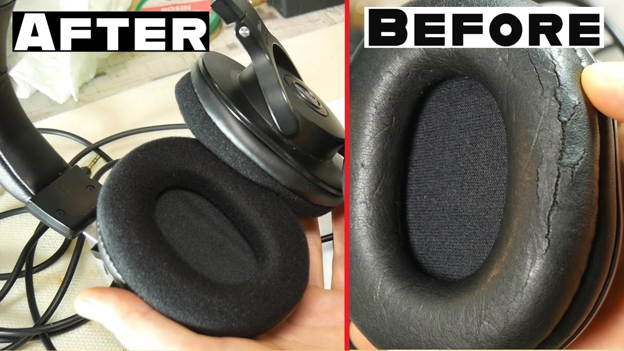 How to Remove & Replace Ear-Pads Audio Technica Headphones DIY