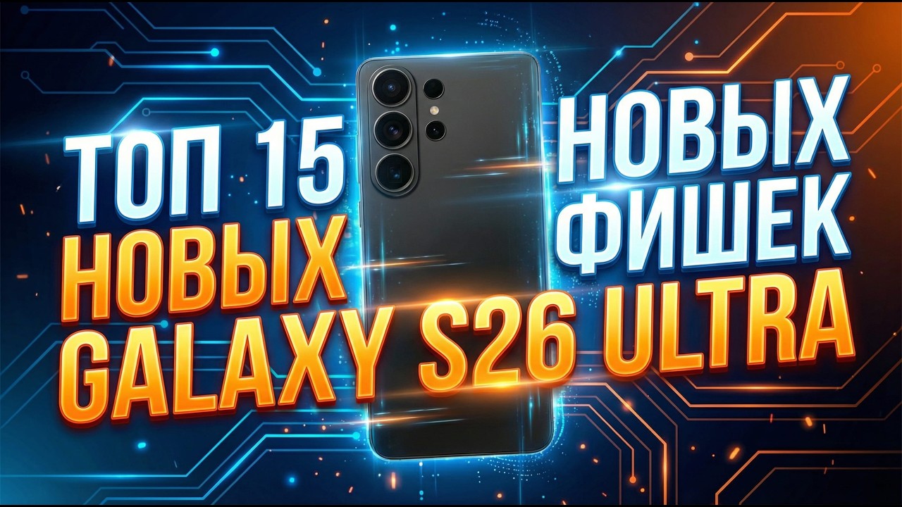 ТОП 15 НОВЫХ ФИШЕК GALAXY S26 ULTRA