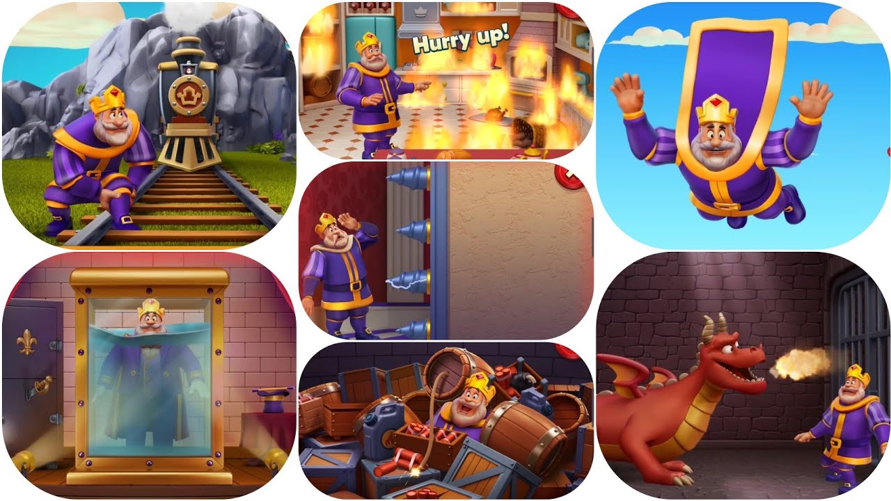 Royal Match: King's Nightmare Full Compilation - Save The King From Danger!!