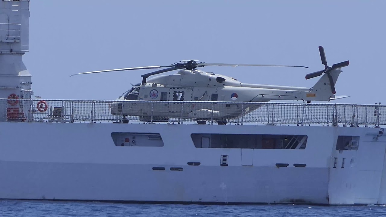 HNLMS P843 Groningen - Dutch warship - Curacoa - Southern Caribbean [4K/UHD]