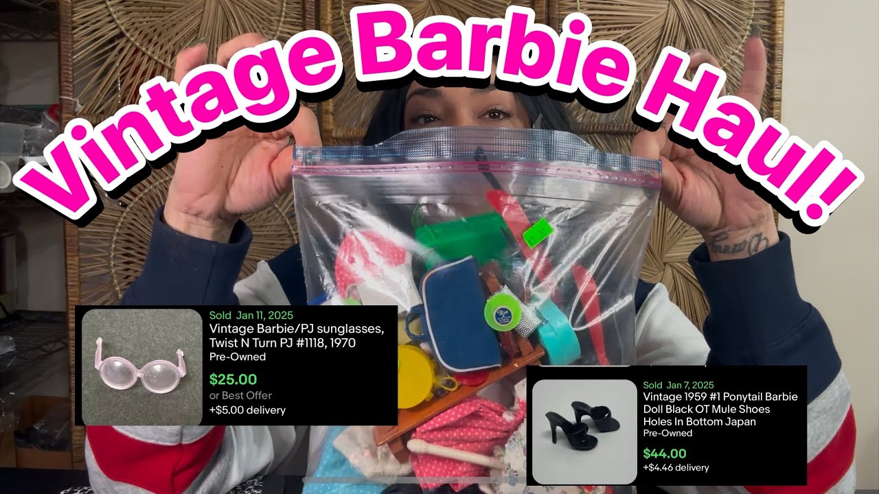 Estate sale score! $400s in Vintage Barbie Shoes!
