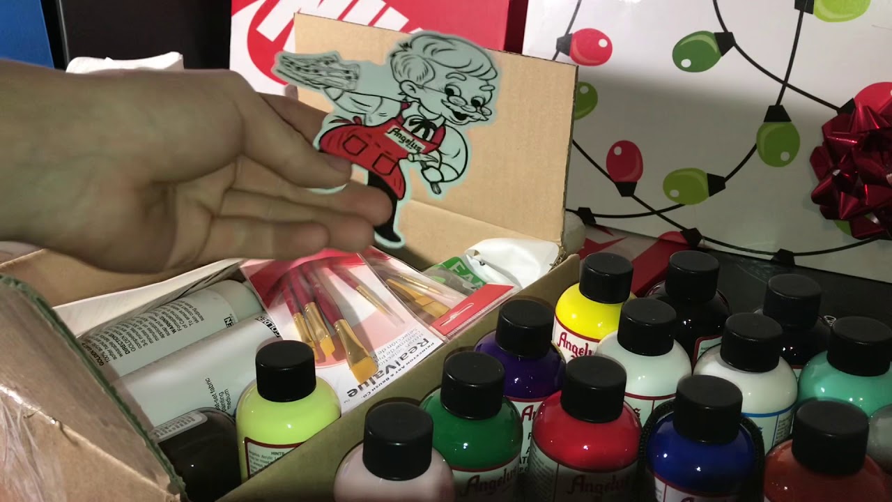 Unboxing Angelus customs shoe paints/ Start customizing video/ all you need to know