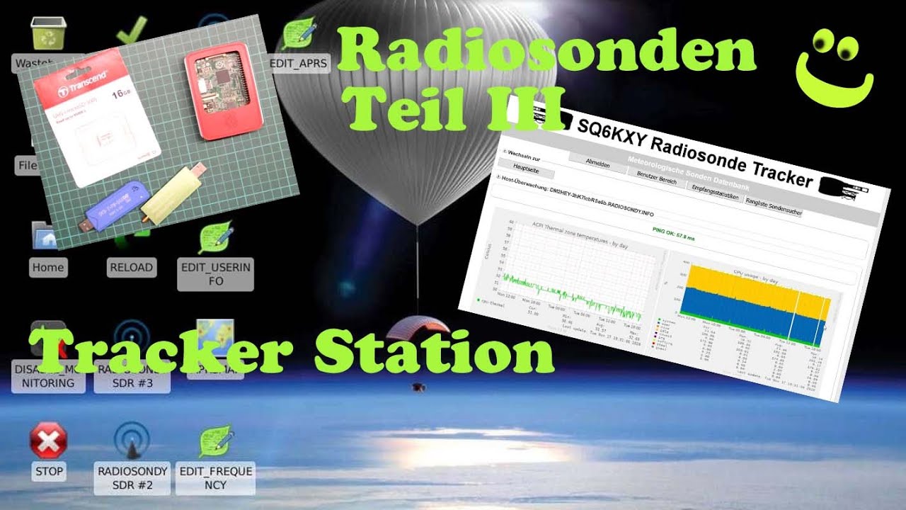 Wettersonden Teil 3 - Eigene Tracking Station mit Radiosondy und Raspberry pi