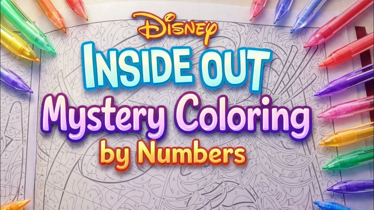Inside Out Mystery Coloring Reveal ✨ Guess who! #InsideOut #MysteryColoring #ColoringByNumbers