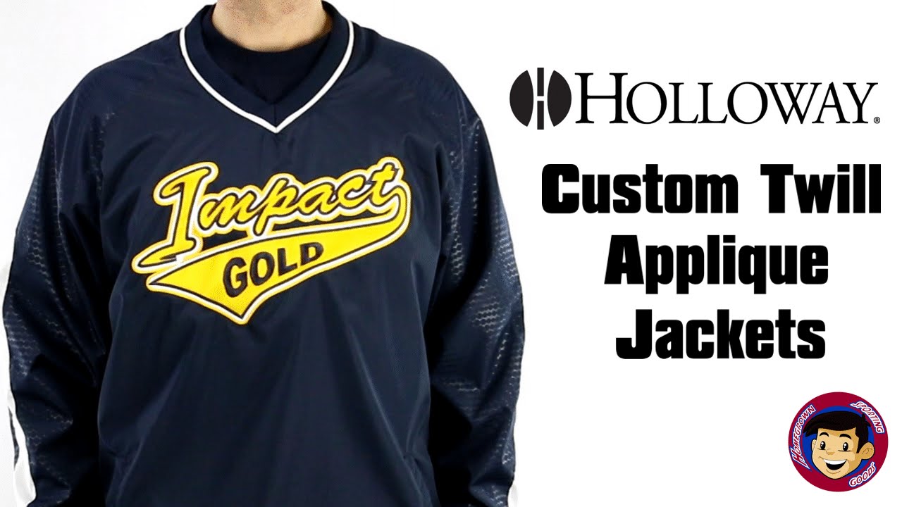 Custom Tackle Twill Jackets | Holloway Sewn Appliques - Homegrown Sporting Goods