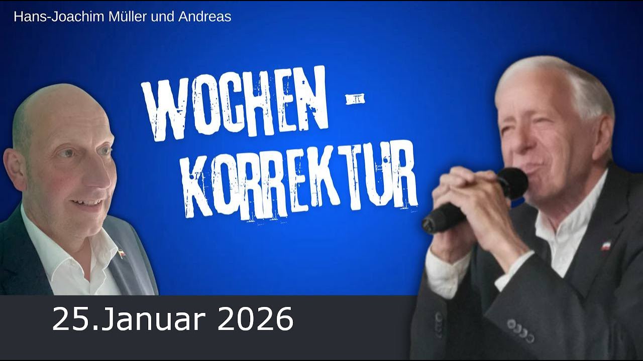 Wochenkorrektur 25 Januar 2026 mit Hajo und Andreas
