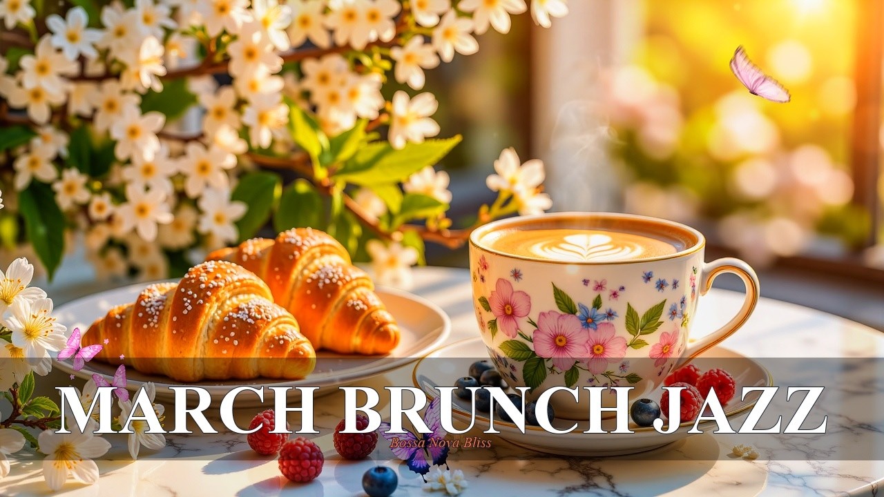 Elegant March Brunch Jazz in New York ☕ Smooth Bossa Nova for Relaxing Sunday Morning