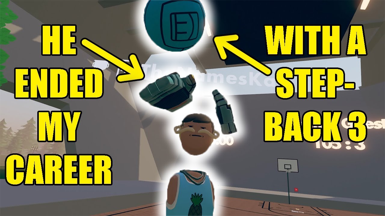 HE ENDED MY CAREER WITH A STEP BACK 3 | Rec Room VR Basketball Gameplay