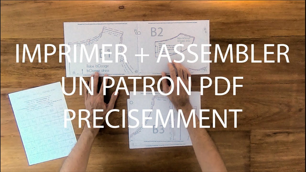Imprimer et assembler un patron pdf