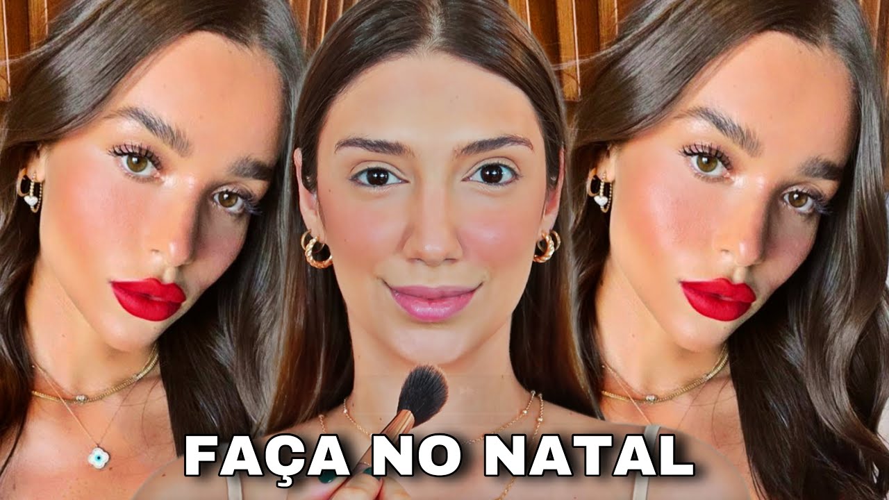 DESCOMPLICANDO TUDO PRA VOCÊ! MAKE NATURAL E SIMPLES DE NATAL *MAQUIAGEM PARA NATAL 2024* APRENDA!!