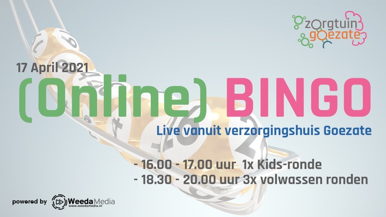 2e ONLINE Bingo Zorgtuin Goezate