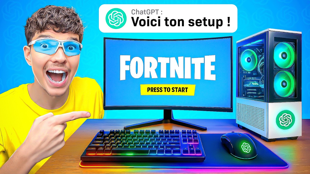 Je laisse ChatGPT créer mon SETUP GAMING ! (le résultat est fou) 😲