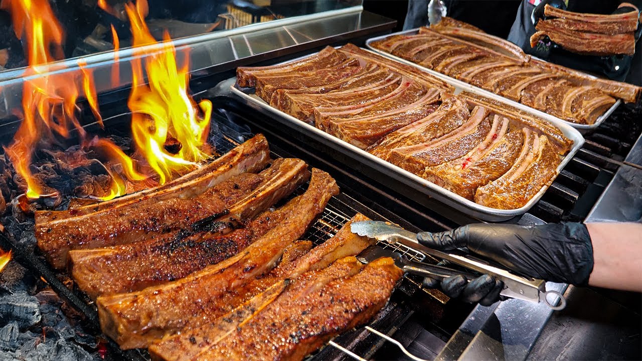 Король корейского BBQ из рёбер! Этот гигант продаёт 1 500 кг в месяц