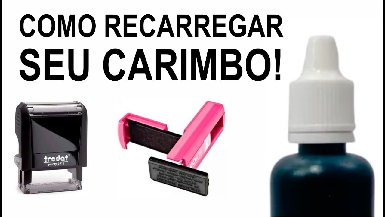 Como recarregar tinta de carimbo