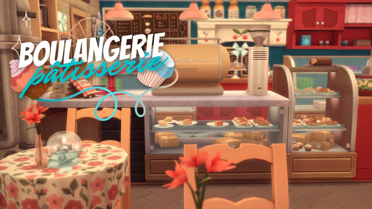 On crée une mignonne boulangerie/pâtisserie sur les sims 4 ! 🍩