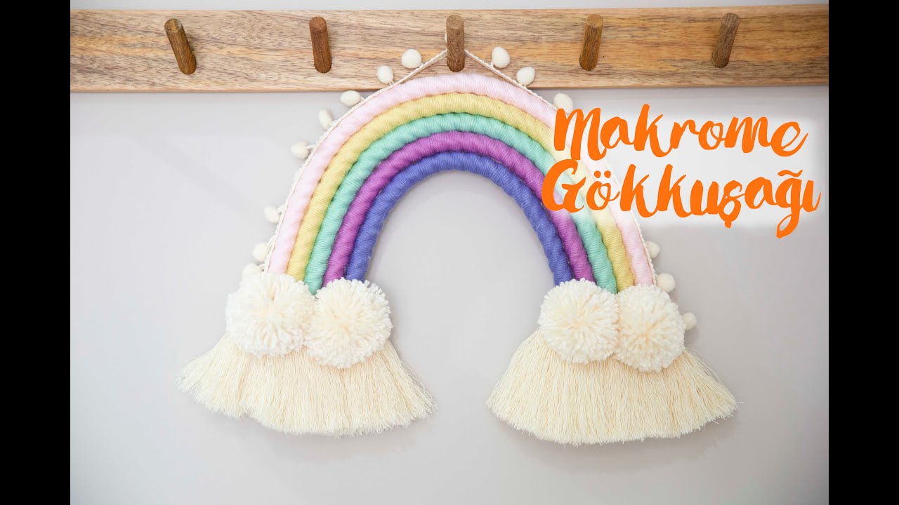Makrome Gökkuşağı Yapımı- Diy- Macrame Rainbow