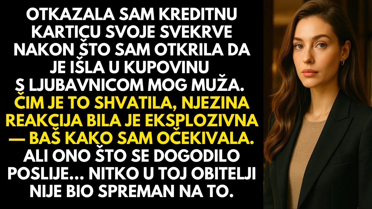 Otkazala sam kreditnu karticu svekrve nakon što sam je zatekla kako kupuje s ljubavnicom mog muža…