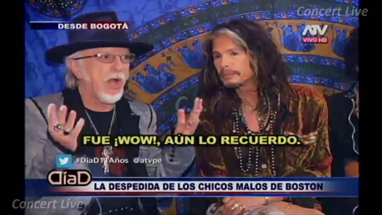 AEROSMITH EN LIMA ENTREVISTA, PERU [CONCIERTO FINAL] 10/17/2016