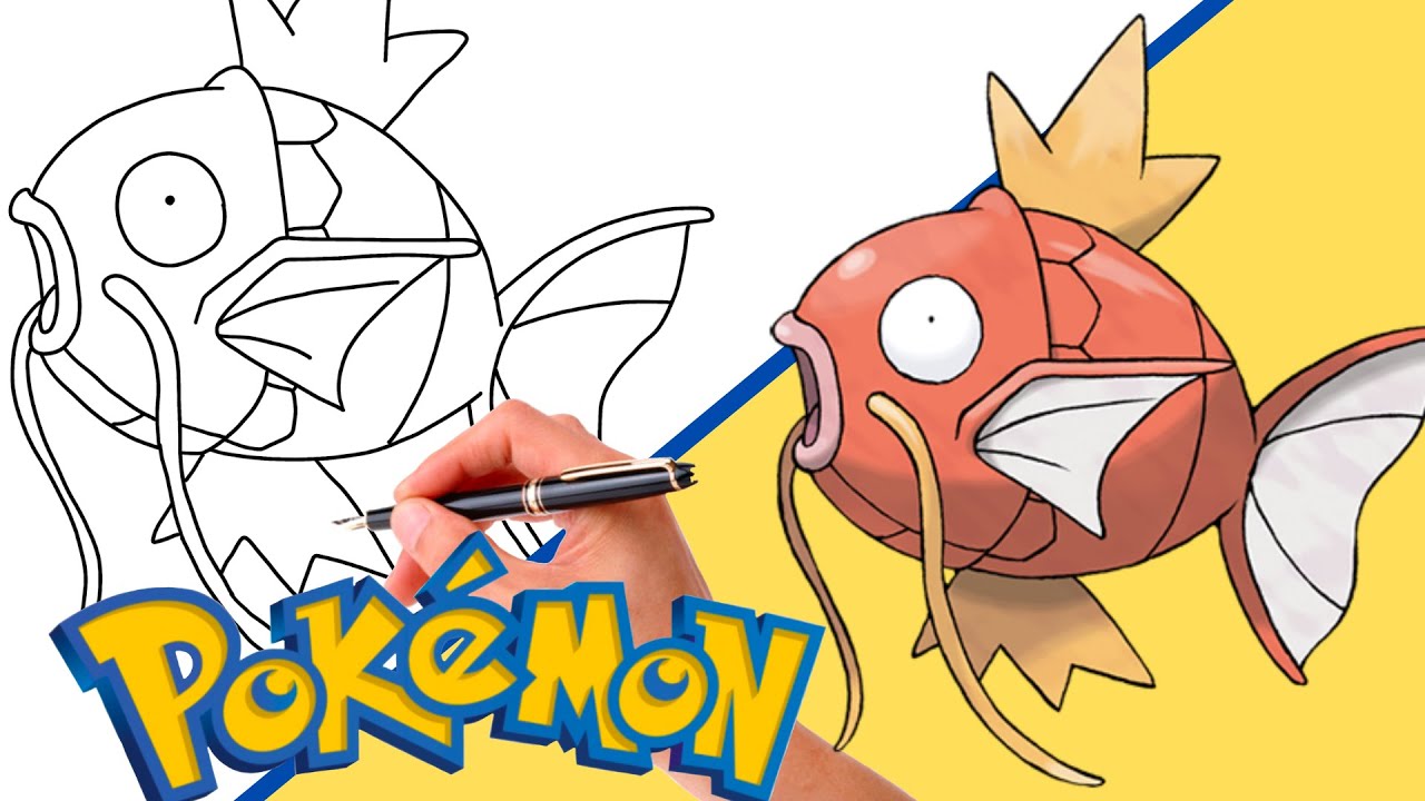 Como Desenhar O POKÉMON MAGIKARP! #129 | geração 1