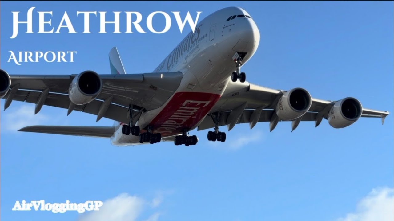 Heathrow Arrivals and Departure B747 A380 #AirVloggingGP
