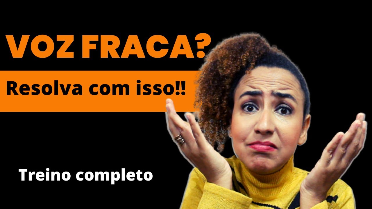 Voz fraca e pra dentro como resolver? Treino de 5 minutos!!!