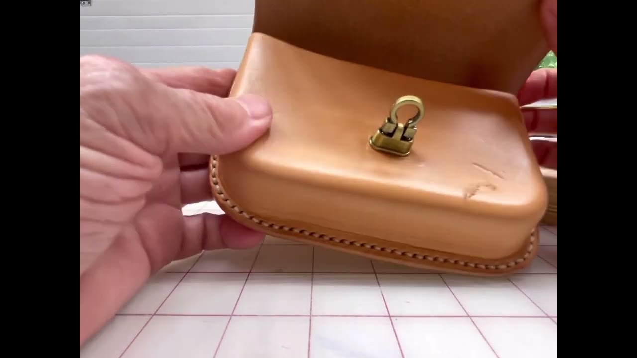 How I made a wet molded leather pouch