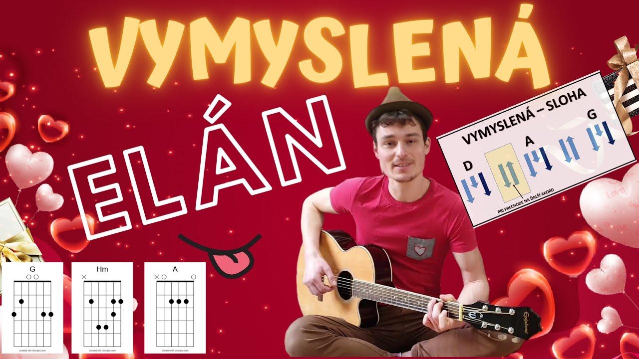 AKO HRAŤ pieseň Vymyslená od legendárnej slovenskej skupiny ELÁN (TUTORIÁL). Ukážka akordov a rytmu.