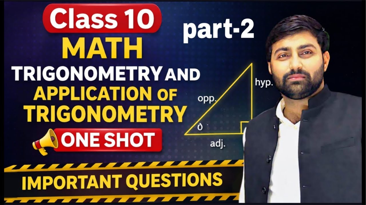 Class-10 Math chapter-9 Application of trigonometry most important question