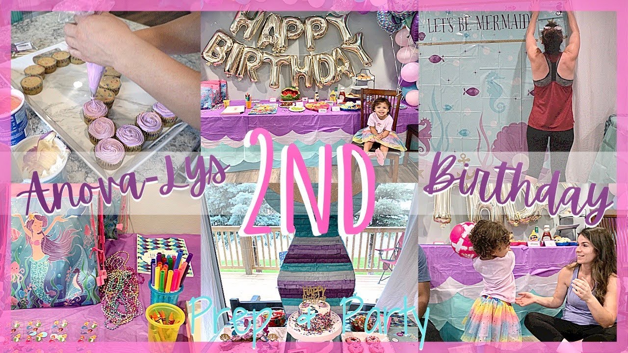 PARTY PREP | DIY MERMAID THEME BIRTHDAY PARTY | MY DAUGHTER ANOVA-LYS 2ND BIRTHDAY| DECORATE WITH ME