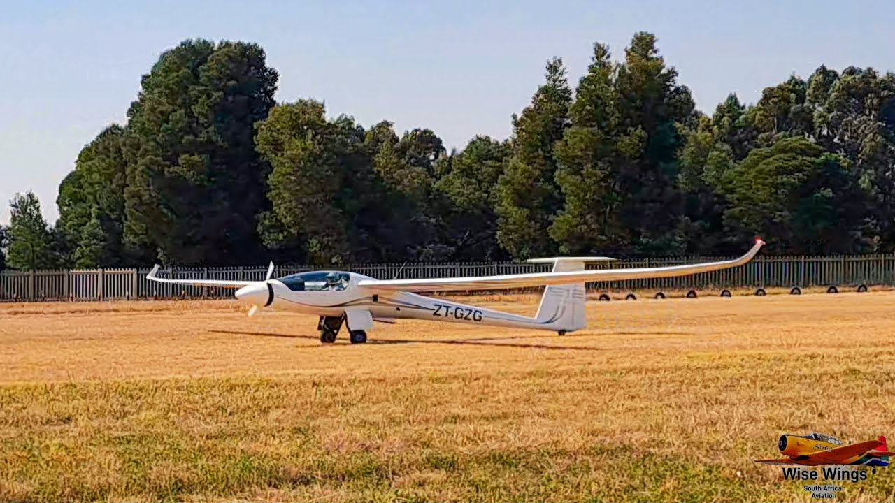 Stemme S-12 departing Springs Aerodome (FASI)
