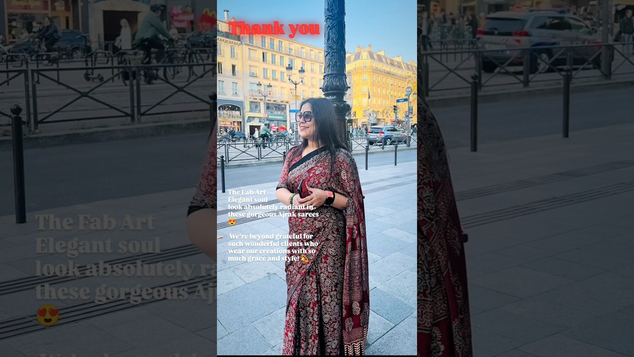 30 September 2024#AjrakSaree #ClientLove #thefabartbymeenakshi #thefabart#IndianWear #EthnicFashion