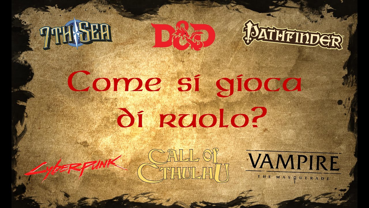 COME SI GIOCA DI RUOLO?  ⚔️