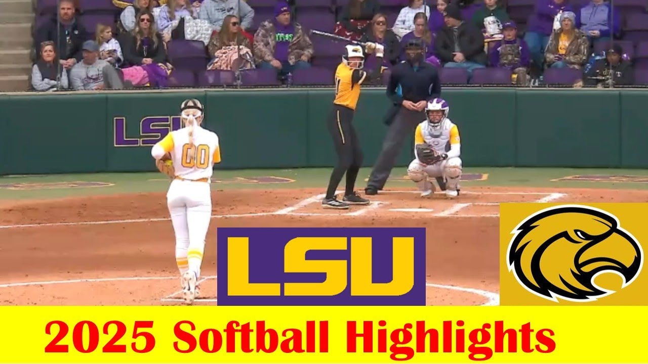 Southern Miss vs #5 LSU Softball Game Highlights 2 22 2025