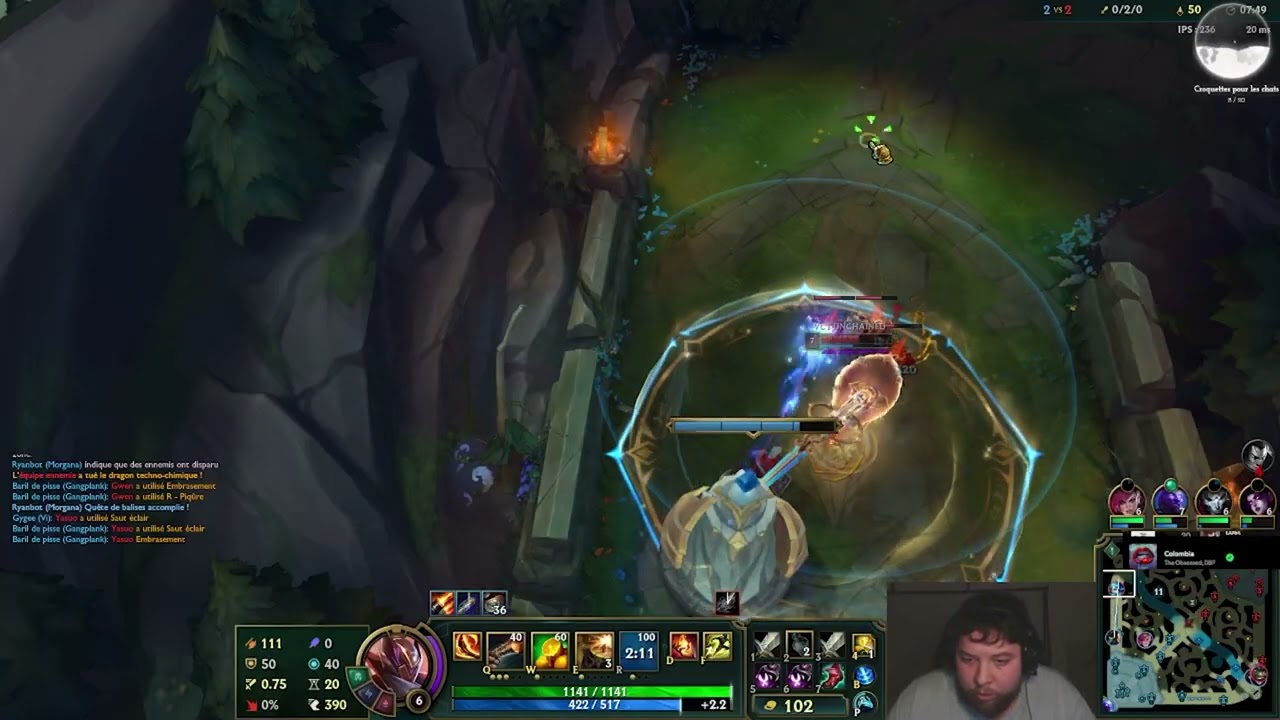 Game de placement 3/5 - saison 16 - Gangplank vs Gwen - Imposteur non démasqué ?